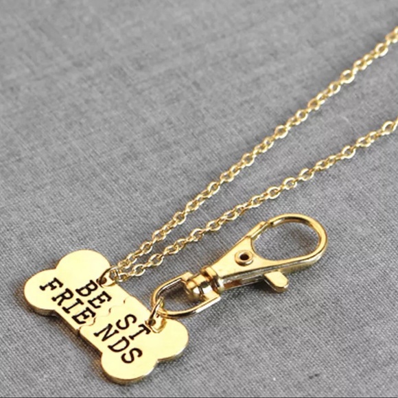 Pawsitively Posh Jewelry - {KODA} Best Friends bone dog tag and necklace set